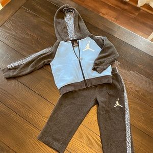 Jordan Kids Matching Set in Blue and Gray